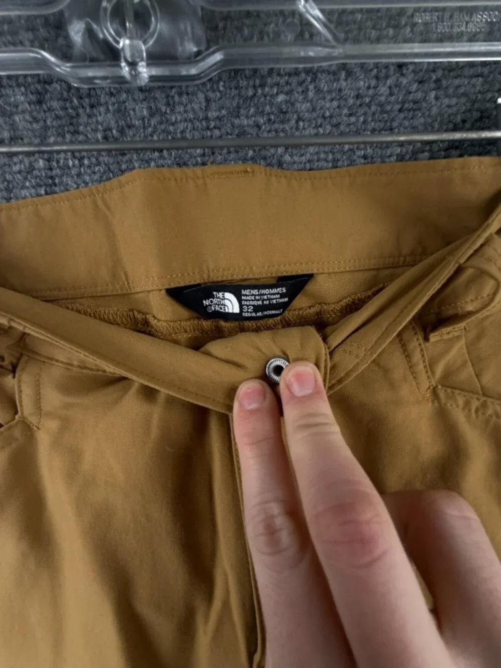 The North Face Pants Men 32 Brown Hiking Stretch Nylon Outdoors 0A33JT 33x31.5